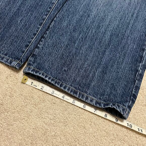 Exsto Y2K Baggy Skater Acid Washed Faded Blue Jeans 38Wx34L - Picture 7 of 7